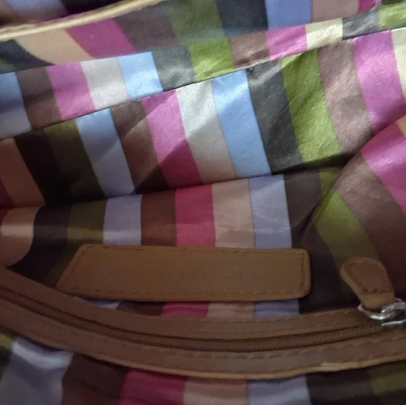 Tignanello Tan Leather Shoulder Bag With Crossbody Strap - Picture 6 of 13